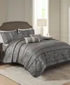 Madison Park Bellagio 6-pc. Quilt Set, Full/queen In Brown