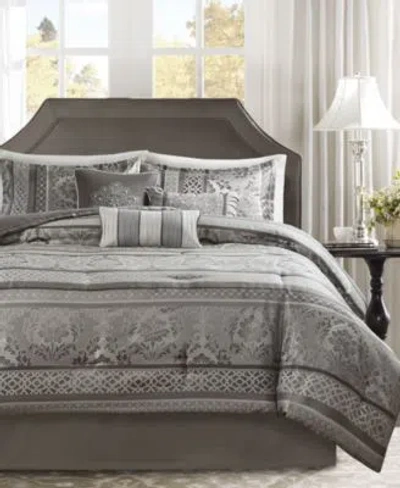 Madison Park Bellagio 7 Pc. Comforter Sets In Grey