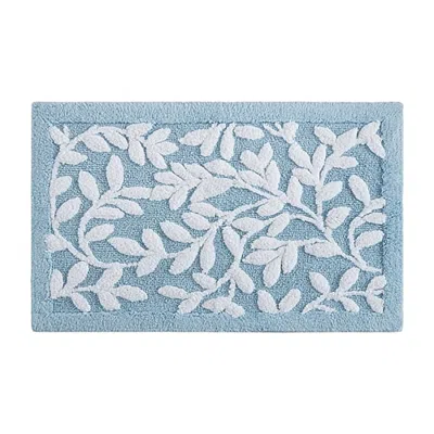 Madison Park Belle Cotton Tufted Bath Rug In Blue