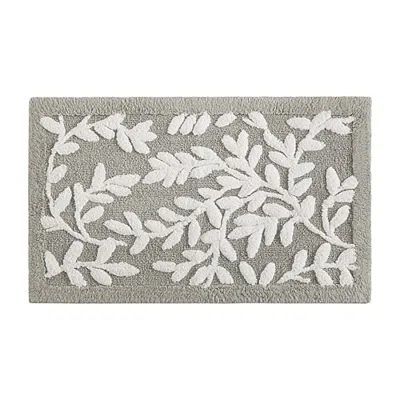 Madison Park Belle Cotton Tufted Bath Rug In Gray