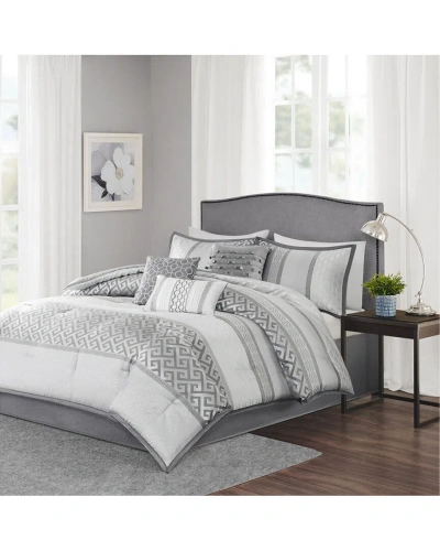 Madison Park Bennett Comforter Set In Gray