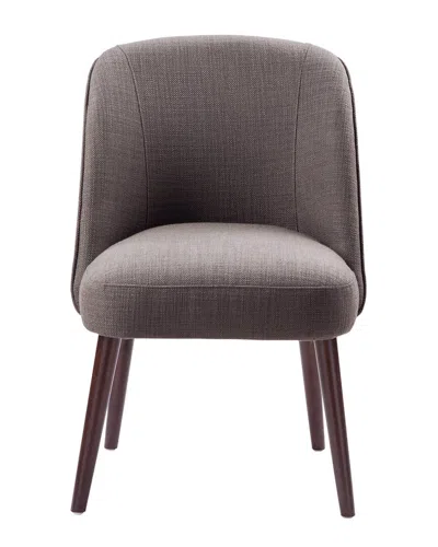 Madison Park Bexley Rounded Back Dining Chair In Grey