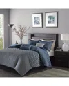 Madison Park Biloxi Duvet Cover Set In Blue