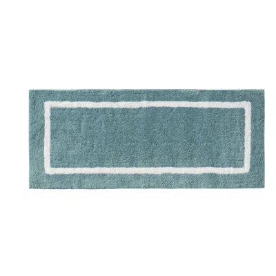 Madison Park Bittman Reversible High Pile Tufted Bath Rug In Green