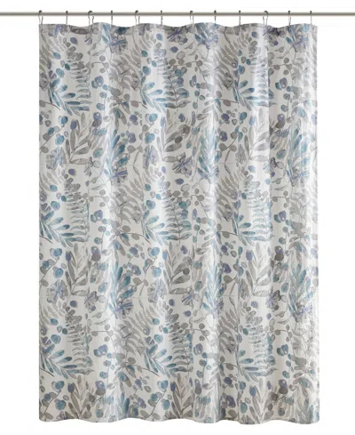 Madison Park Bonnie Printed Seersucker Shower Curtain, 72" X 72" In Multi