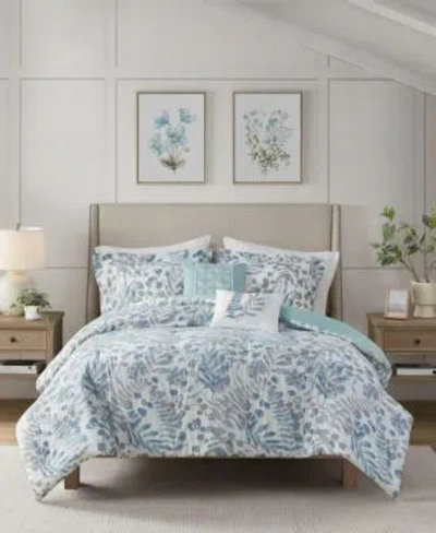 Madison Park Bonnie Seersucker Duvet Cover Sets In Blue