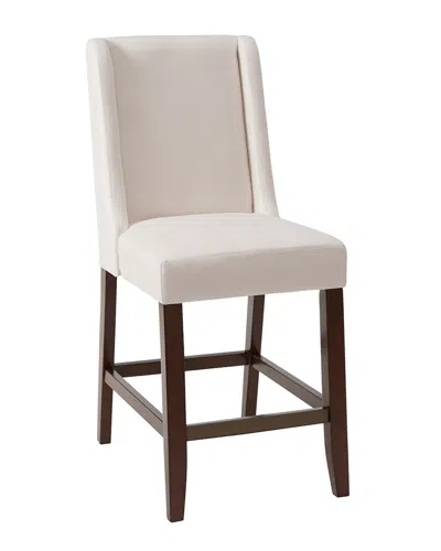 Madison Park Brody Wing Counter Stool In White