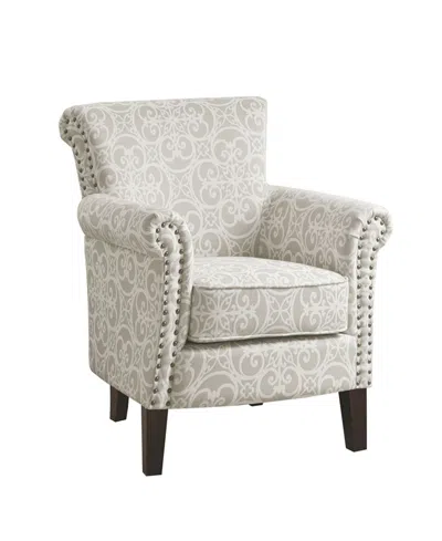 Madison Park Brooke Tight Back Club Chair With Nailheads In Natural
