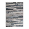 Madison Park Cadence Cozy Shag Abstract Machine Woven Skid Resistant Indoor Rectangular Area Rug In Blue