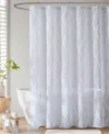Madison Park Candice Sheer Shower Curtain, 72" X 72" In White