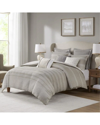 Madison Park Carmel Jacquard Comforter Set In Gray