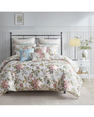 Madison Park Carolyn Floral Jacquard Comforter Set In Neutral