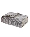 Madison Park Carved Plush Blanket, Full/queen In Brown