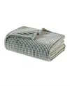 Madison Park Carved Plush Blanket, King In Green