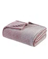 Madison Park Carved Plush Blanket, Twin In Red