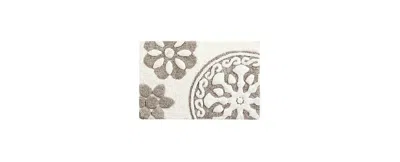 Madison Park Casablanca Tufted Cotton Bath Rug, 20" X 30" In Brown