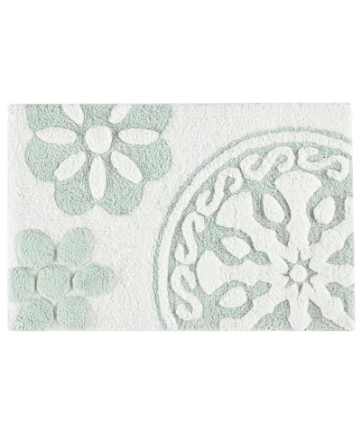 Madison Park Casablanca Tufted Cotton Bath Rug, 20" X 30" In Green