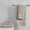 Madison Park Certified 100% Organic Cotton 6-pc. Solid Bath Towel Set In Neutral