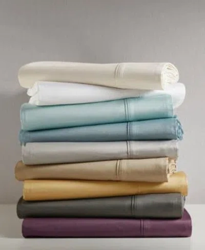 Madison Park Closeout  600 Thread Count Pima Cotton Sateen Sheet Sets In Light Grey