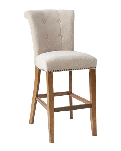 Madison Park Colfax 30-inch Bar Stool In White