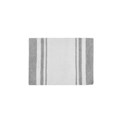 Madison Park Cotton Reversible Bath Rug In Gray