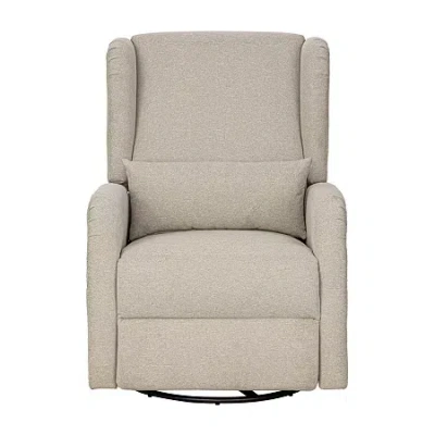 Madison Park Curved Slope-arm Recliner In Neutral