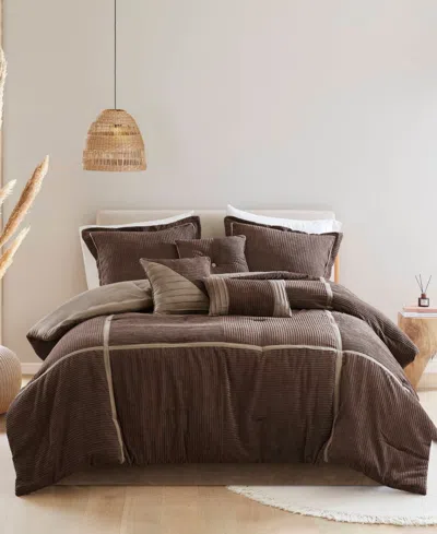 Madison Park Dallas 7-pc. Comforter Set, King In Brown