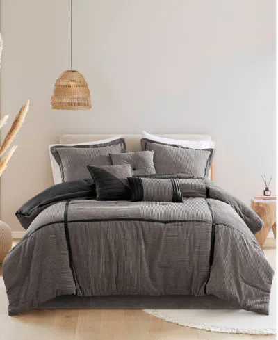 Madison Park Dallas 7-pc. Comforter Set, Queen In Grey