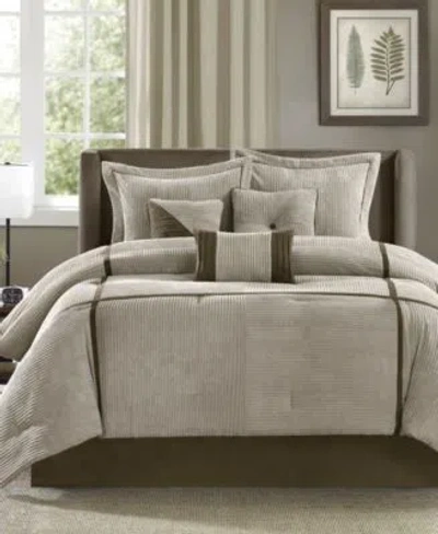 Madison Park Dallas 7 Pc. Comforter Sets In Taupe