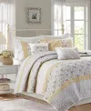 Madison Park Dawn 6-pc. Quilt Set, Full/queen In Yellow