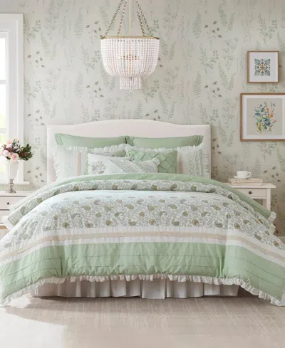 Madison Park Dawn 9-pc. Comforter Set, King In Sage Green