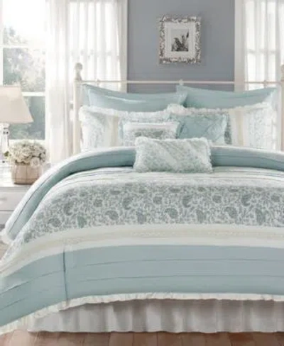 Madison Park Dawn Reversible Duvet Cover Sets Bedding In Blue