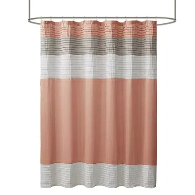 Madison Park Eastridge Shower Curtain In Pink