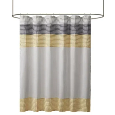 Madison Park Eastridge Shower Curtain In Yellow