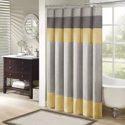Madison Park Eastridge Shower Curtain In Yellow