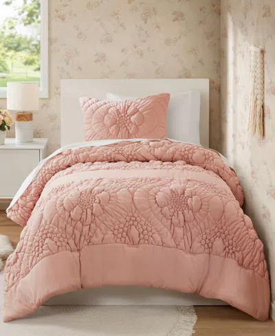 Madison Park Elise Floral 2-pc. Comforter Set, Twin In Pink