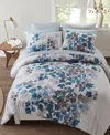 Madison Park Essentials Alexis Botanical Leaf 9-pc. Comforter Set, Full In Blue
