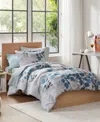 Madison Park Essentials Alexis Botanical Leaf 6-pc. Comforter Set, Twin Xl In Blue