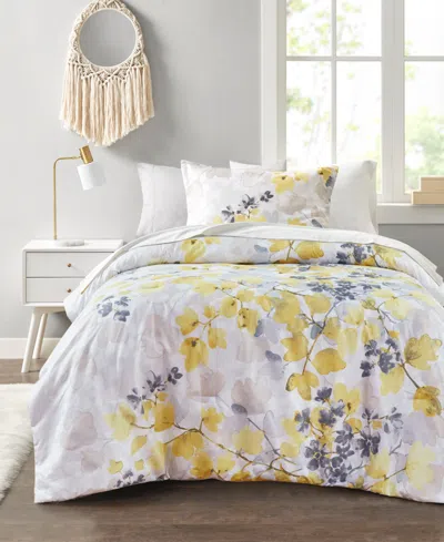 Madison Park Essentials Alexis Botanical Leaf 6-pc. Comforter Set, Twin Xl In Yellow