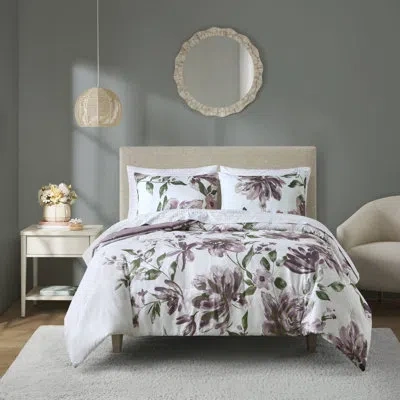 Madison Park Essentials Alice Floral Comforter Set With Bed Sheets In Mauve