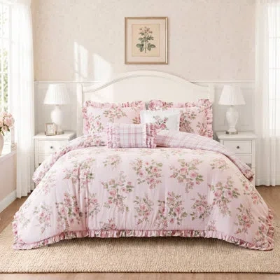 Madison Park Essentials Elena Pink Microfiber 4-piece Twin/twin Xl Comforter Set