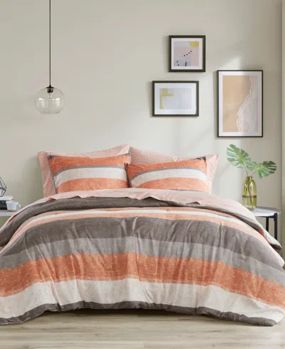 MADISON PARK ESSENTIALS JAXON WIDE STRIPE 7-PC. COMFORTER SET, KING