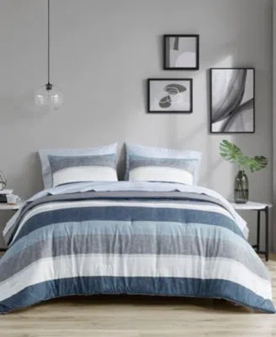 Madison Park Essentials Jaxon Wide Stripe Comforter Sets In Multi