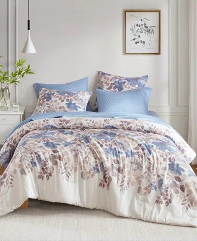 Madison Park Essentials Luna Floral 7-pc. Comforter, California King In Blue