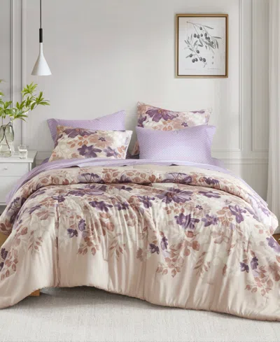 Madison Park Essentials Luna Floral 7-pc. Comforter, Queen In Taupe