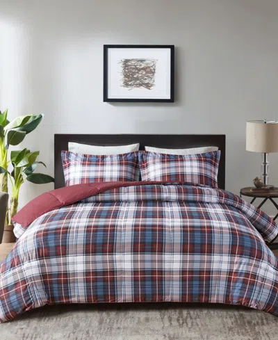 Madison Park Essentials Parkston Reversible 2-pc. Comforter Set, Twin/twin Xl In Red