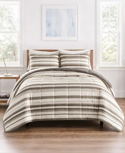 Madison Park Essentials Parkston Reversible 3-pc. Comforter Set, King/california King In Brown