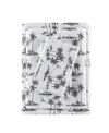 Madison Park Essentials Printed Cotton Percale 4-pc. Sheet Set, Full In Black Island