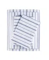 Madison Park Essentials Printed Cotton Percale 4-pc. Sheet Set, Queen In Blue Stripe