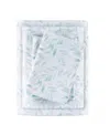 Madison Park Essentials Printed Cotton Percale 4-pc. Sheet Set, Queen In Green Leaves